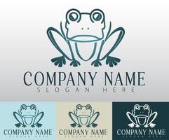 The clean lines of a frog logo highlight adaptability, making it a strong identity for emerging brands. vector