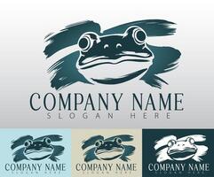 A minimalist approach to a frog design reflects adaptability, perfect for companies expanding their reach. vector