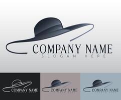 The flat design approach gives the hat logo a clean and contemporary look, making it versatile for various applications. vector