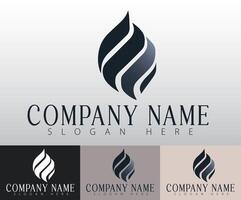 The fluid and dynamic shape of the flame creates a sense of movement and intensity. vector