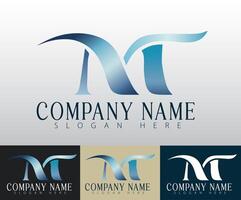 The MT letters are crafted with a minimalist yet sophisticated touch, ensuring a distinctive and stylish design. vector