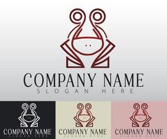 The refined simplicity of a frog logo captures transformation, perfect for businesses on an upward path. vector