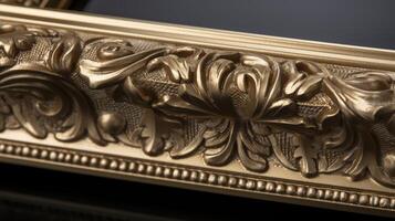 ornate gold slot frame photo