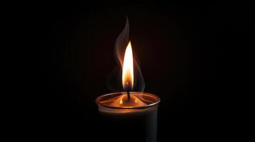 warmth light on black background photo