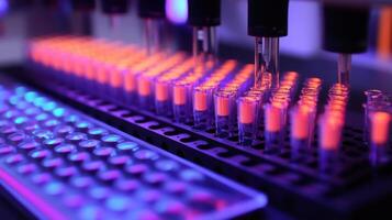 Advanced robotic pipetting in modern laboratory photo