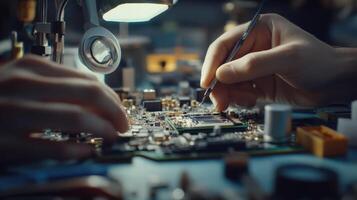 Precision engineering with microelectronics and tools photo