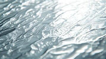 Abstract close up of rippled metallic surface photo