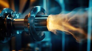 High speed combustion testing in a scientific laboratory photo