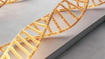 A detailed view of a CRISPR construct bound to a target DNA sequence highlighted by a luminescent outline symbolizing the tingedge specificity of gene editing technology in the. photo
