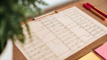 A closeup of a light board with manipulation of genetic strands laid out in various configurations as colorful markers and sticky notes surround the setup indicating possible. photo