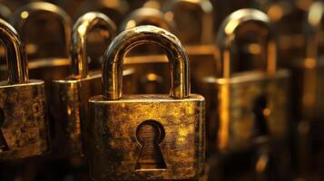 lock symbols are strategically p at each intersection signifying robust encryption protecting the flow of information photo