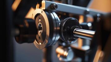 A macro view of the adjustable diffusion panel being manipulated highlighting the seamless transition between different diffusion settings and the intricate mechanism that allows fo photo