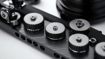 Follow focus gears and lens enhancing filmmaking precision photo