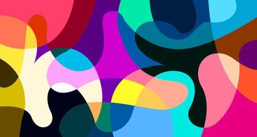 Abstract colorful abstract background with many shapes vector