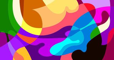 Abstract background with colorful shapes and lines vector