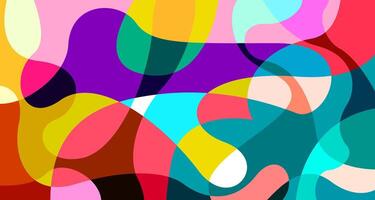 Abstract background with colorful shapes vector