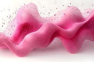 Abstract Pink Wave with Dynamic Particle Movement for Modern Design photo