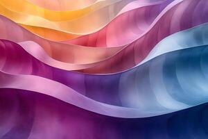 Abstract Colorful Waves - Vibrant Gradient Background for Design photo