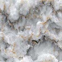 Abstract marble texture in gray and golden veins for background or design photo
