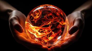 glow fire orb photo