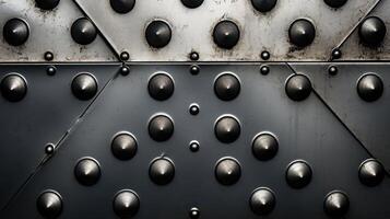 reflection metal plates with rivets background photo