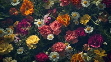Flowers in the dark photo
