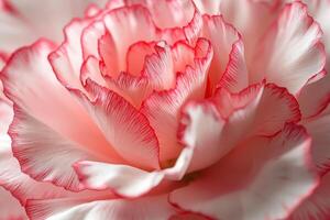 A close up of a pink and white flower photo