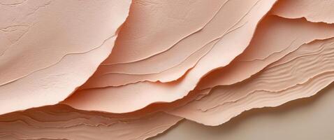 Textured Layers of Light Peach Colored Surface from Skin Variation photo