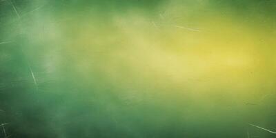 Green and yellow gradient textured background with scratches and dust particles creating vintage design photo