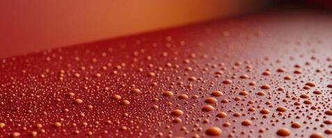 Red and orange surface with many small dots. photo