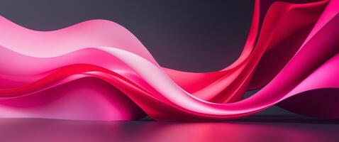 dynamic pink and red gradient energetic abstract blend with bold colors and smooth vibrant flow digital art for trendy design. photo