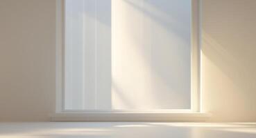 Soft Rays Streaming Through Window in Daylight. photo