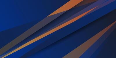 Blue and orange abstract background with shadow pattern. Paper cut overlap concept. Eps10 vector