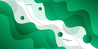 Colorful abstract background with green wave design for banner cover, book brochure and other graphic design elements. Eps10 vector
