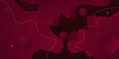Colorful liquid shapes on red gradient liquid background. Liquid background pattern. eps10 vector