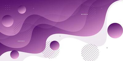 Modern abstract purple gradient wave liquid geometric background with liquid style gradient color. Suitable for banner, flyer, etc. vector