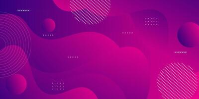 Dynamic purple and pink gradient 3D abstract background with wave pattern. Gradient colorful background. Eps10 vector