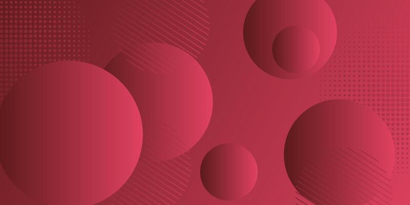 Dynamic colorful red gradient 3D abstract background with circle and line pattern. Red gradient colorful background. Eps10