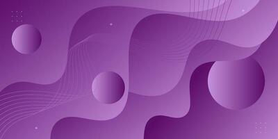 Popular wavy purple abstract background with shadow and wavy lines. Purple gradient color on the background. Eps10 vector