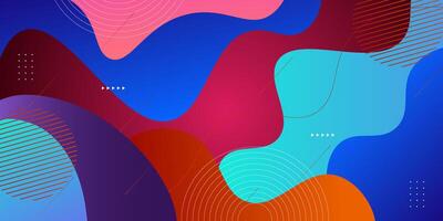 Trendy premium colorful wavy abstract background with soft orange purple, pink and blue gradient in the background. Eps10 vector