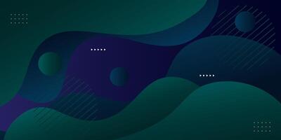 Abstract blue and green geometric wave themed overlapping background for graphic design. eps10 vector