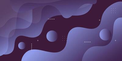 Abstract 3D wave design with minimal purple background for banner cover, book flyer and other graphic design elements vector
