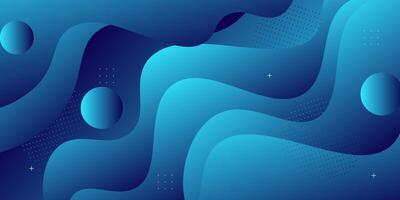 Abstract blue wave geometry banner background with 3d look and simple pattern. Cool and luxury design. eps10 vector