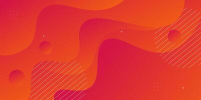 Abstract bright pink orange gradient background with simple wave pattern. Cool and smart design. eps10 vector