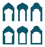 Collection of decorative architectural door frames perfect for design inspiration and creative projects. vector