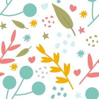 A seamless floral pattern featuring beautiful flowers and leaves in an elegant decorative style. Ideal for textiles, wrapping paper, backgrounds vector