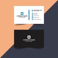 creative simple business card design vector