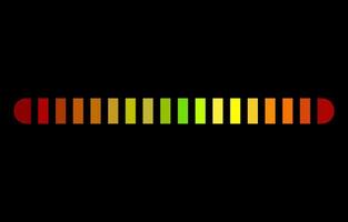 rate scale audio bar, scale chart vector