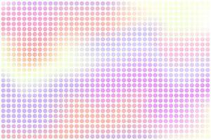 Gradient holographic texture with dots. Pixel holographic dots background. Pastel background with specks and spots. Abstract pattern vector