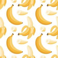 Seamless pattern with bananas. Tropical fruits illustration. Background, print. vector